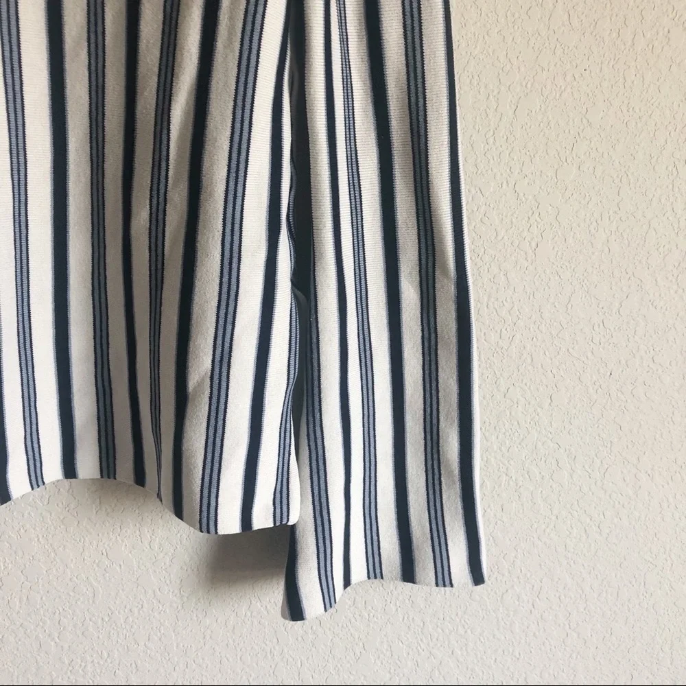 Ann Taylor Silk Blend Striped Wide Sleeve Knit Sweater Top